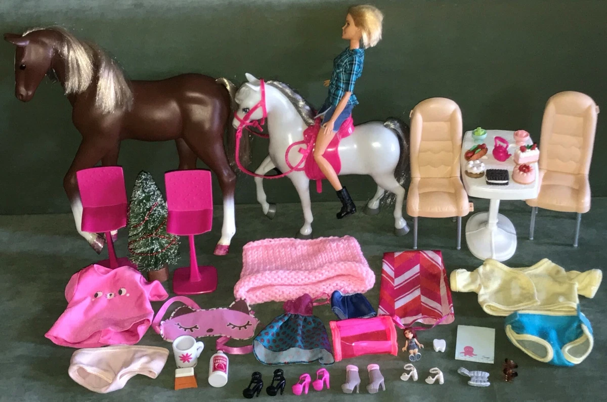 Barbie Dolls, Horses And Accessories