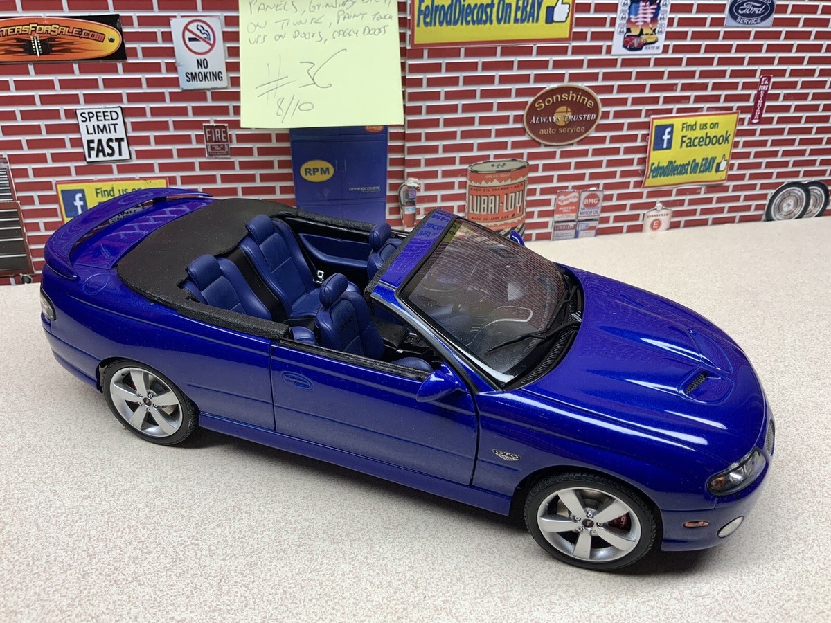 1/18 GMP GUYCAST 2006 Pontiac GTO Convertible Impulse Blue Custom