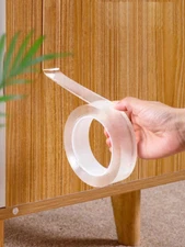 1 Roll Clear Double-Sided Adhesive Tape - Strong Waterproof Sealing Strip-NEW