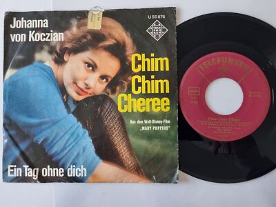 Johanna Von Koczian - Chim Chim Cheree 7'' Vinyl Germany/ Mary Poppins