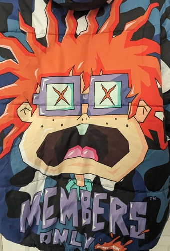 Members Only x Nickelodeon Chuckie Blue Puffer Jacket Size XL - Picture 9 of 16