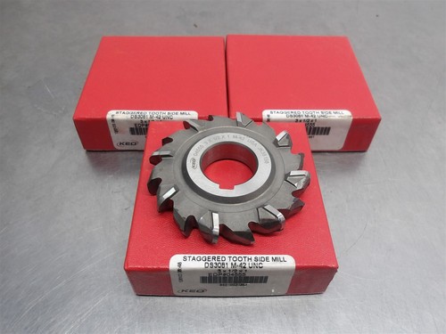 3 NEW! KEO 3x1/2x1" M-42 Staggered Tooth Side Mill 04555