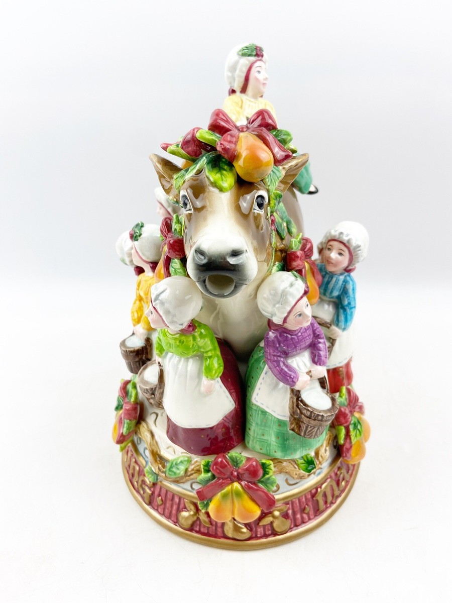 Fitz & Floyd 12 Days of Christmas “8 Eight Maids A Milking