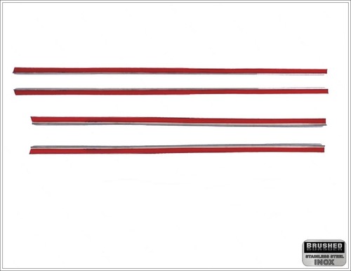 Chrome Windows Rubber Cover Trim BRUSHED 4pcs For Mercedes W164 ML 2006 to 2011 - Picture 10 of 10