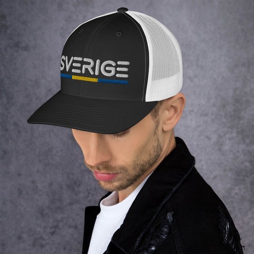 Minimal Schweden Flagge Trucker Mütze Netz Sverige Trucker Kappe - Bild 2 von 13