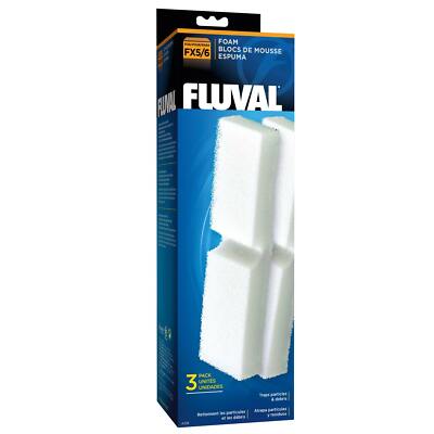 Fluval FX4 - FX5 - FX6 Ersatzfilter Schaumstoff Filter- Patrone 3er Pack  A228