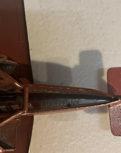 Vintage Rare Tootsietoy's Metal Red Pre War plane Antique Collectible - Picture 8 of 8