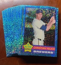 2025 Topps Heritage - LIGHT BLUE SPARKLE PARALLELS  - You Pick Complete Your Set