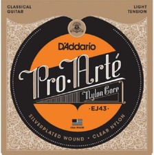Cuerdas para guitarra clásica de nailon Pro-Arté EJ43 Light D'Addario
