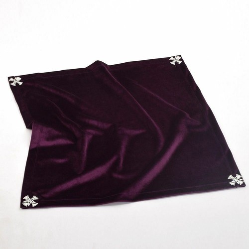Wicca Cloth Altar Tarot Table Cloth/Pouch Divination Cards Cross Star Decor - Picture 9 of 14