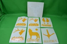 Lot of 7 Hunting Window Decal Stickers,Game Calls,H.S. Strut,Primetime,Carlton's
