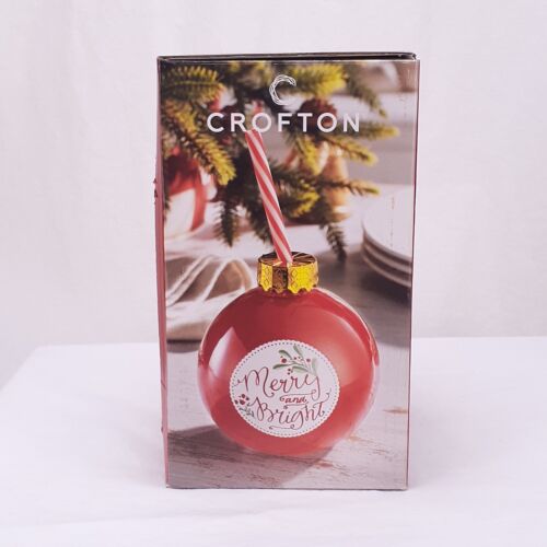 Crofton 13,2 Unzen Ornament Sipper Merry & Bright Weihnachten Trink Sipper Neu ohne Etikett - Bild 7 von 9