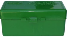 MTM Ammo Box 60 .22-250 To .308 Win Polypropylene Green Flip-Top - RM6010