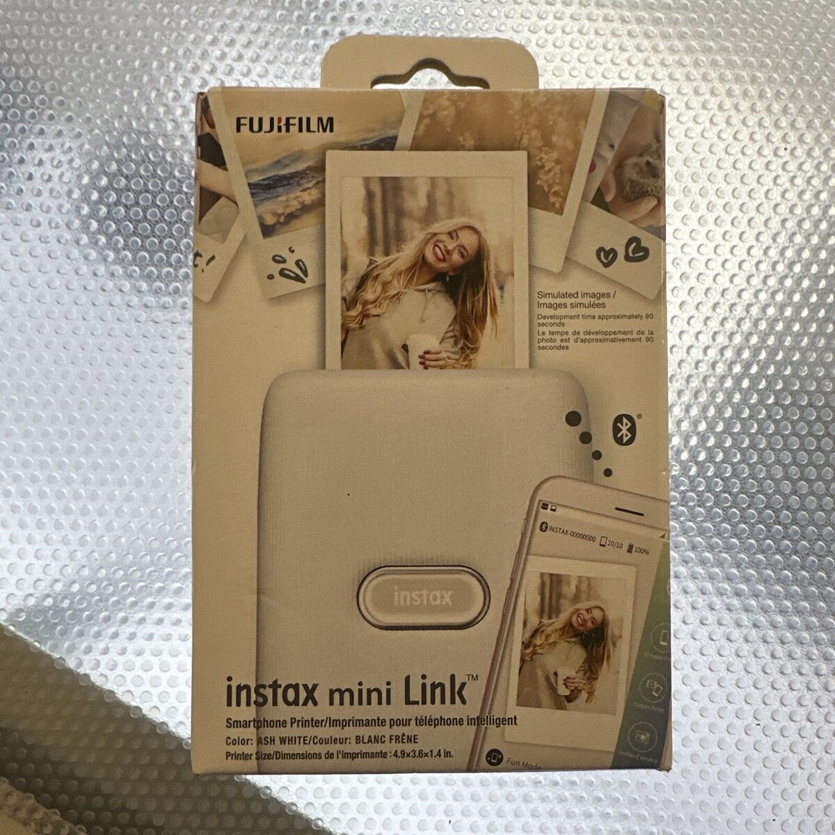 Fujifilm Instax Mini Link 2 Smartphone Printer - Clay White Fujifilm Instax Mini Link 2 Smartphone Printer - Clay White