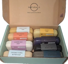 Beautiful Artisan Natural Soap Gift Set Lot of 8 Bath Soak Luxury Pamper Day New