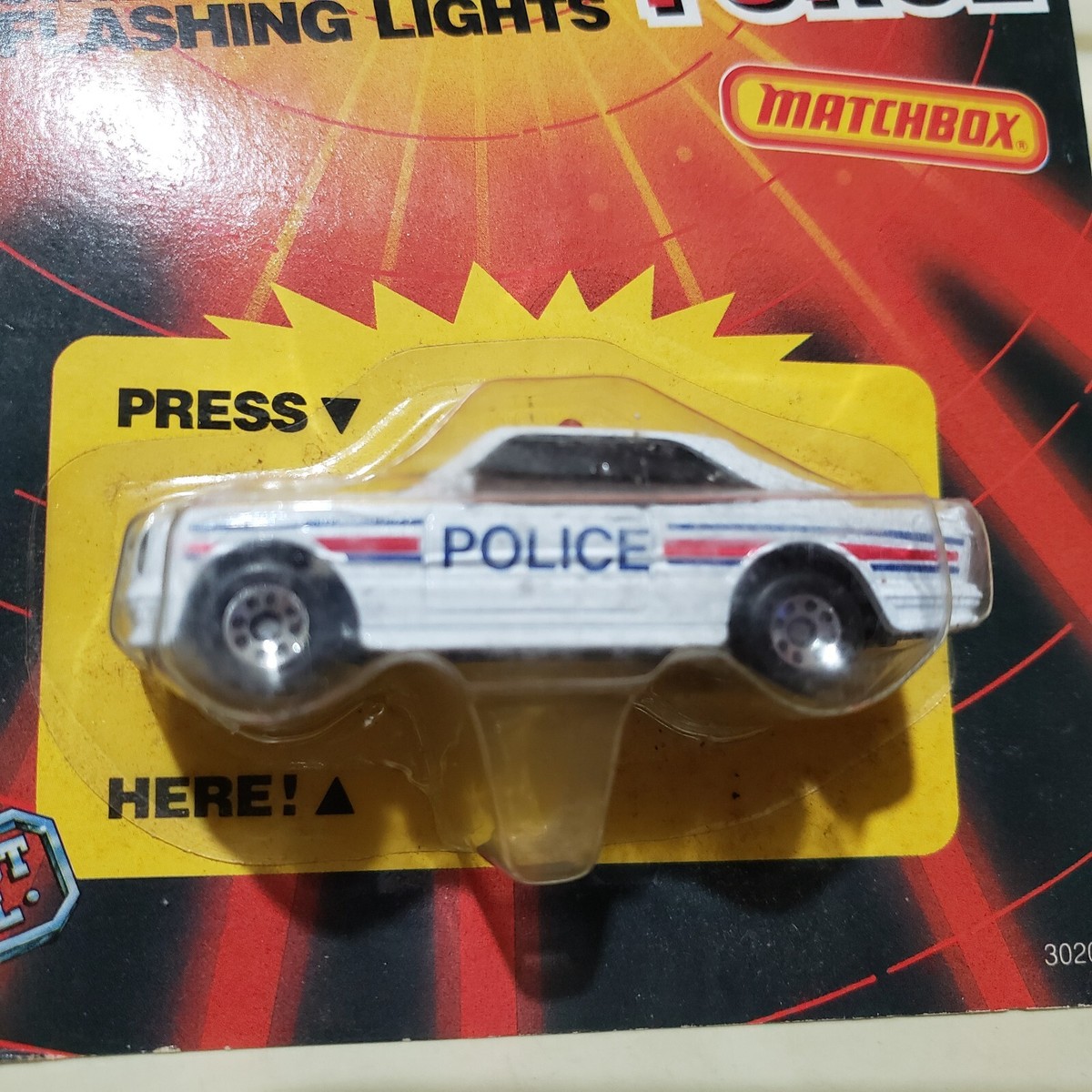 Matchbox 1990 SIREN FORCE POLICE Car Mercedes Benz 500SEL