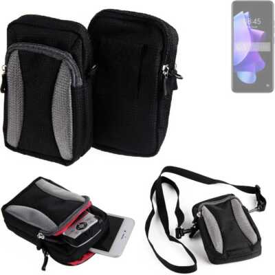 Für Tecno Pop 7 Pro Holster / Umhängetasche Extratasche Outdoor Schutz Hülle 
