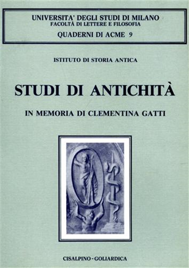 - Studi di antichità in memoria di Clementina Gatti.