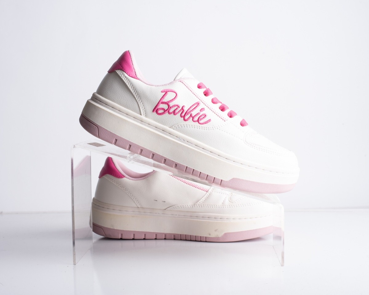 Zara Kids Girls Barbie Sneakers White Pink Barbiecore US 4