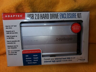 ADAPTEC USB 2.0 HARD DRIVE ENCLOSURE KITACS-100