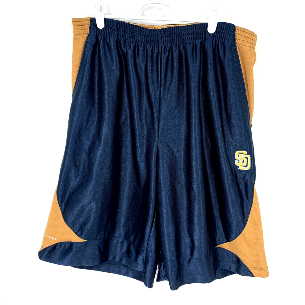 San Diego Padres MLB Athletic Shorts Size Large Genuine Merchandise True Fan