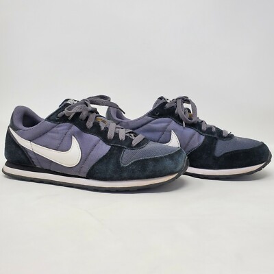 Nike Genicco Black Dark Grey White Sneakers Shoes Womens 644451-018 Sz 8.5