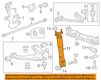 GM OEM Front Suspension-Shock Absorber 22990466 GM OEM Front Suspension-Shock Absorber 22990466