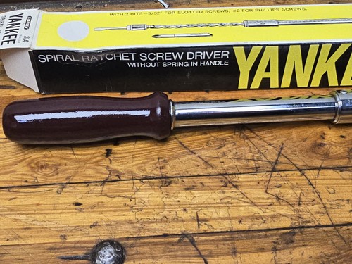 Vintage NOS STANLEY YANKEE No. 31A 68-031 Spiral Ratchet Screw Driver USA NEW - Picture 5 of 6