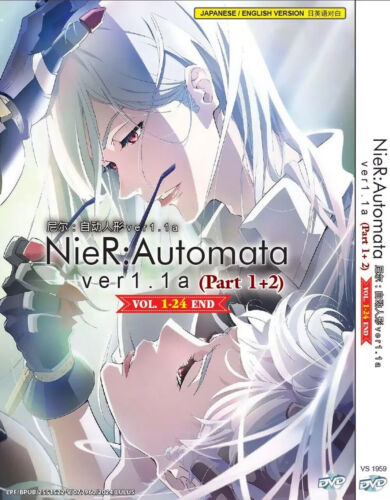 Nier:Automata Ver1.1a Part 1+2 Anime DVD - English Dubbed