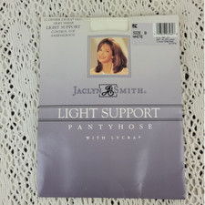 NEW Vintage K Mart Jaclyn Smith Light Support Pantyhose w/ Lycra Size B White