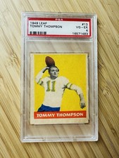 Tommy Thompson 1949 LEAF Card #13 -- PSA 4 VG-EX