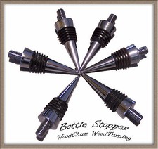 Bottle Stopper Kits Cone Triple Chrome Plated Fast Shipping Woodturning