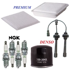 Tune Up Kit Air Cabin Oil Filters Wire Plugs For MITSUBISHI GALANT L4 2.4L 2004