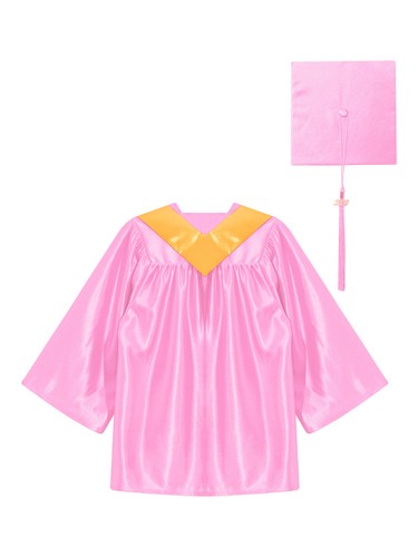 Unisex Kids Graduation Gown Cap Uniform for Preschool Primary School Ceremony - Picture 136 of 187