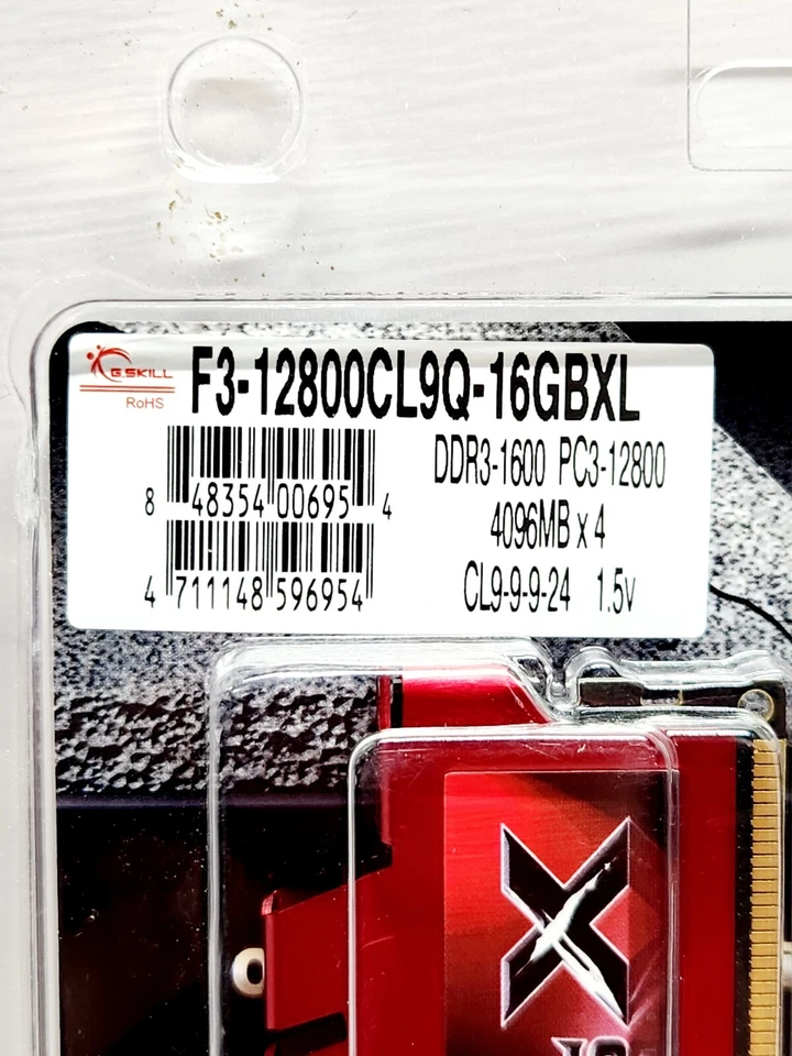 G.SKILL Ripjaws X Series 16GBXL (4x4GB) DDR3 1600 (PC3 12800) - Image 3 of 4