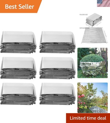 Eco-Friendly High Reflective Mylar Film for Greenhouse Plants - 6 Sheets, 82.6in