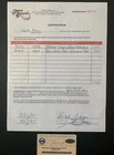 Hank Aaron Signed Baseball Contract ScoreBoard 1/1 Steiner Coa Braves Hof Auto