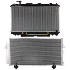 For 2001-05 Toyota RAV4 2.4L 4-Door l4 Aluminum Radiator & Condenser Cooling Kit