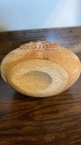 Vintage Warren Hullow Isabel Parks Brutalist Art Pottery Vase Signed - Picture 3 of 4