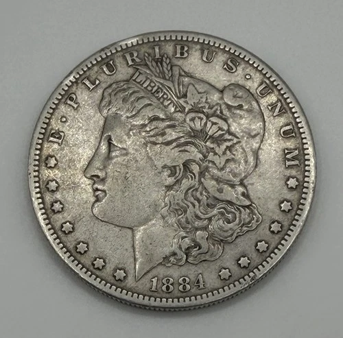 1884-S Morgan Silver Dollar $1 VF/XF Better Date San Francisco Coin