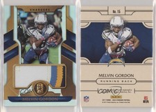2017 Panini Gold Standard White Gold Relics Prime /49 Melvin Gordon #15