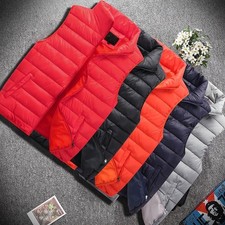 Men's Duck Down Goose Jacket Ultralight Stand Bubble Coat Winter Puffer Packable