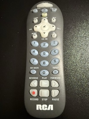 RCA Universal Remote Control Cable/Sat/TV/VCR/DVD RCR312W RCR312WV RCR312WR