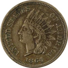 1864 Indian Head Copper-Nickel Cent VF Very Fine Penny SKU:CP1269