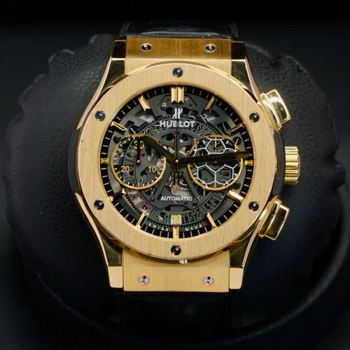 Hublot Classic Fusion Pele 525.VX.0179VR.PEL14 Yellow Gold Skeleton 1 of 200