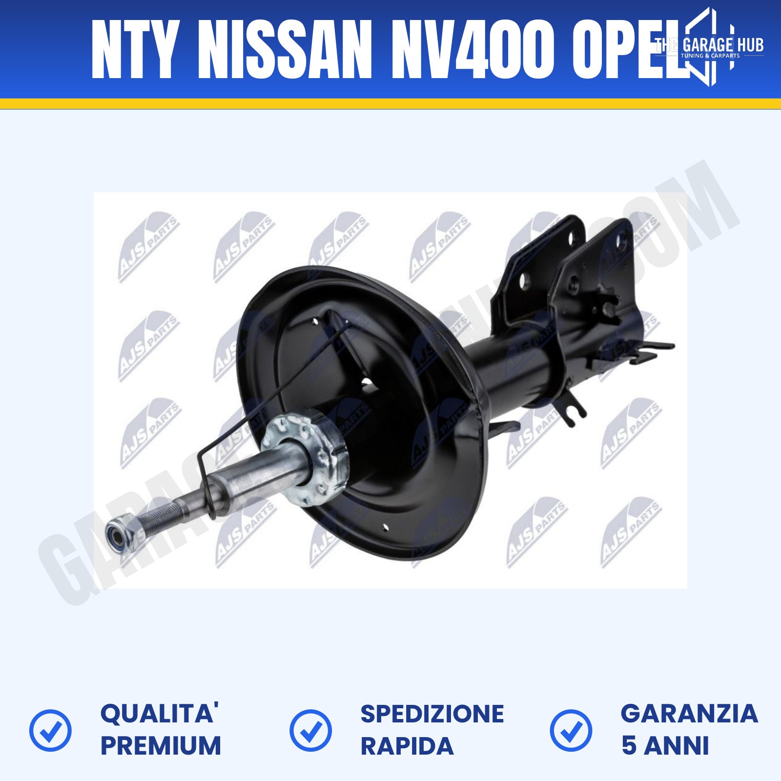 Nty Ammortizzatore Anteriore per Nissan Nv400, Opel Movano, Renault Master (11-) - Immagine 1