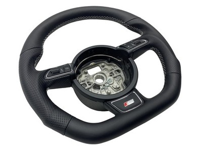 Tuning Lenkrad Lederlenkrad AUDi A6 C7 4G Multifunktion Abgeflacht S-Line