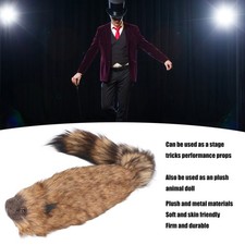 Tricks Spring Raccoon Toy High Simulation Soft Plush Stage Performance Animal