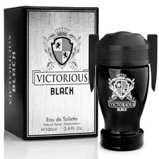 Victorious Black For Men Fragrance 3.4 Oz (Urban) Brand New 