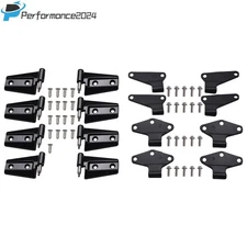FOR 2007-2018 Jeep Wrangler JK Body Door Hinge Replacement Set Powder Coat 16pcs